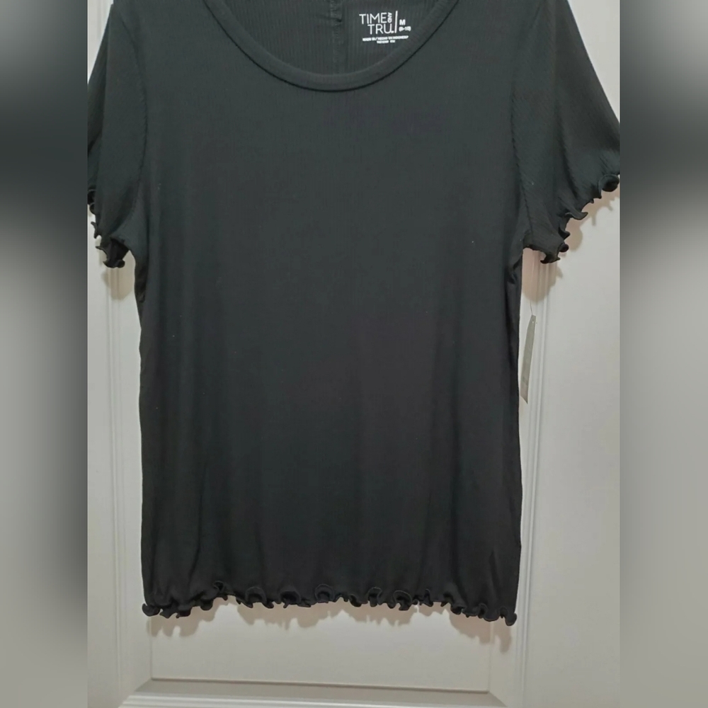 Time and tru women's‎ tops Short Sleeve  Black Size M (8-10)* - Picture 5 of 5